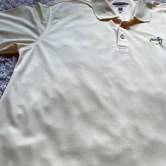 Masters Pebble Beach Mens Performance Polo Shirt XL EUC - Picture 6 of 16